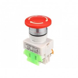 23mm Mounting Hole Red Sign Emergency Stop Push Bu..